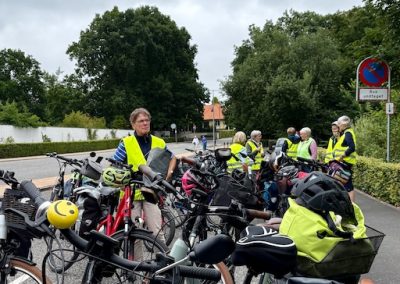 Vor dem Schloß in Gravenstein angekommen